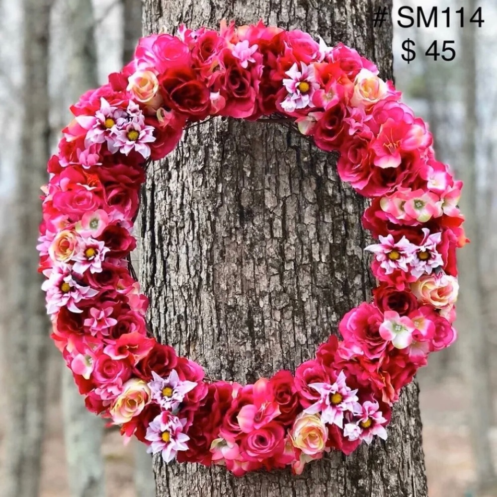 WREATH - SPRING AND SUMMER DESIGN PINK (#114)